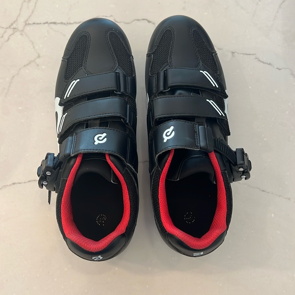 Peloton bike shoes size 40, women’s 9, gently used with box